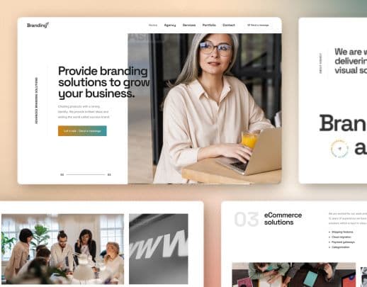 Branding Agency website style preview