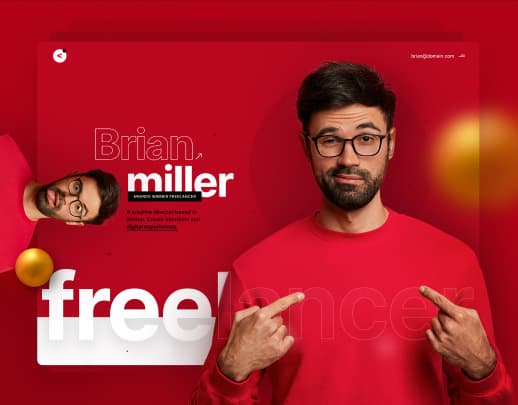 Freelancer website style preview